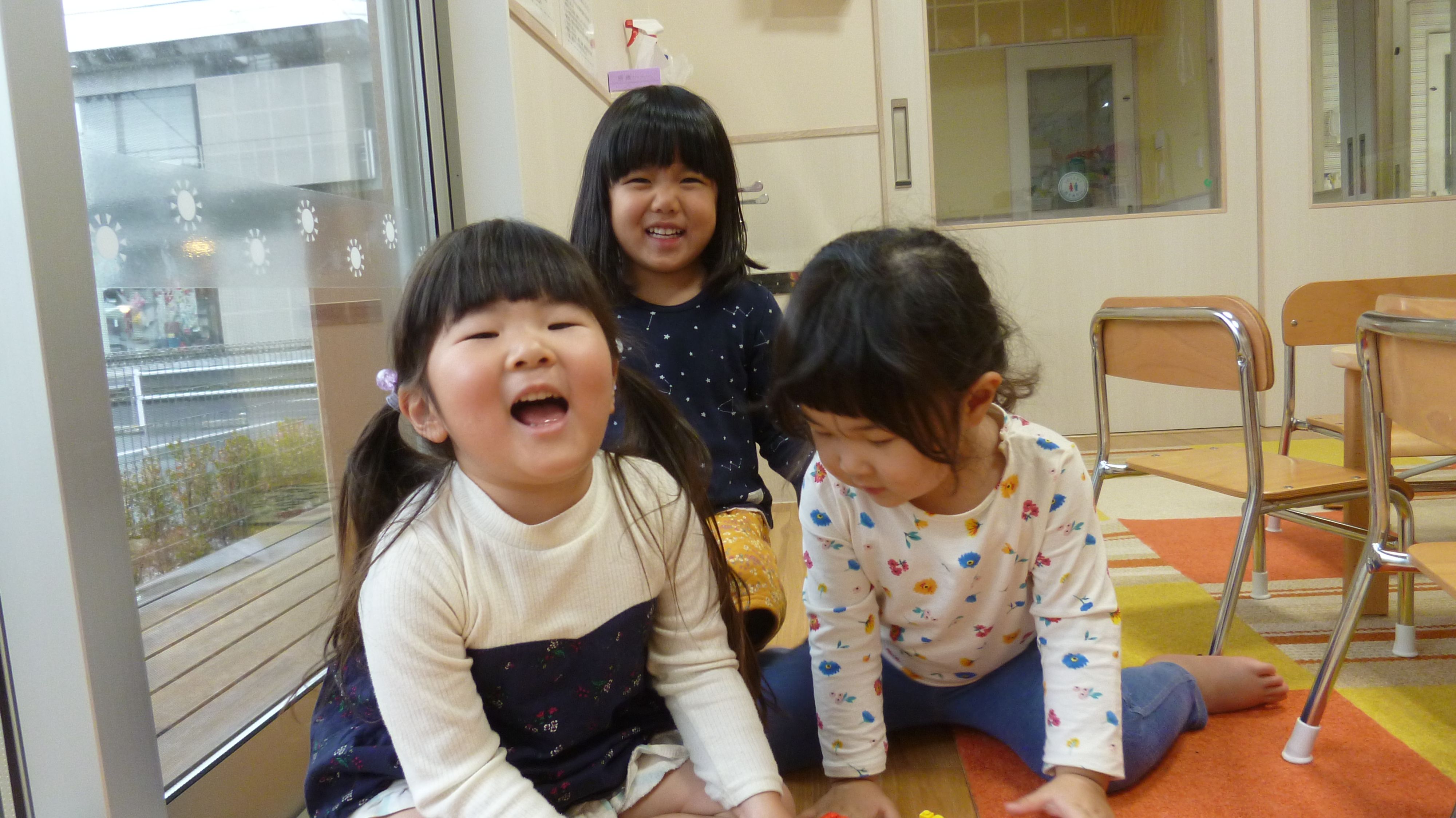雨の日の保育園(^^♪