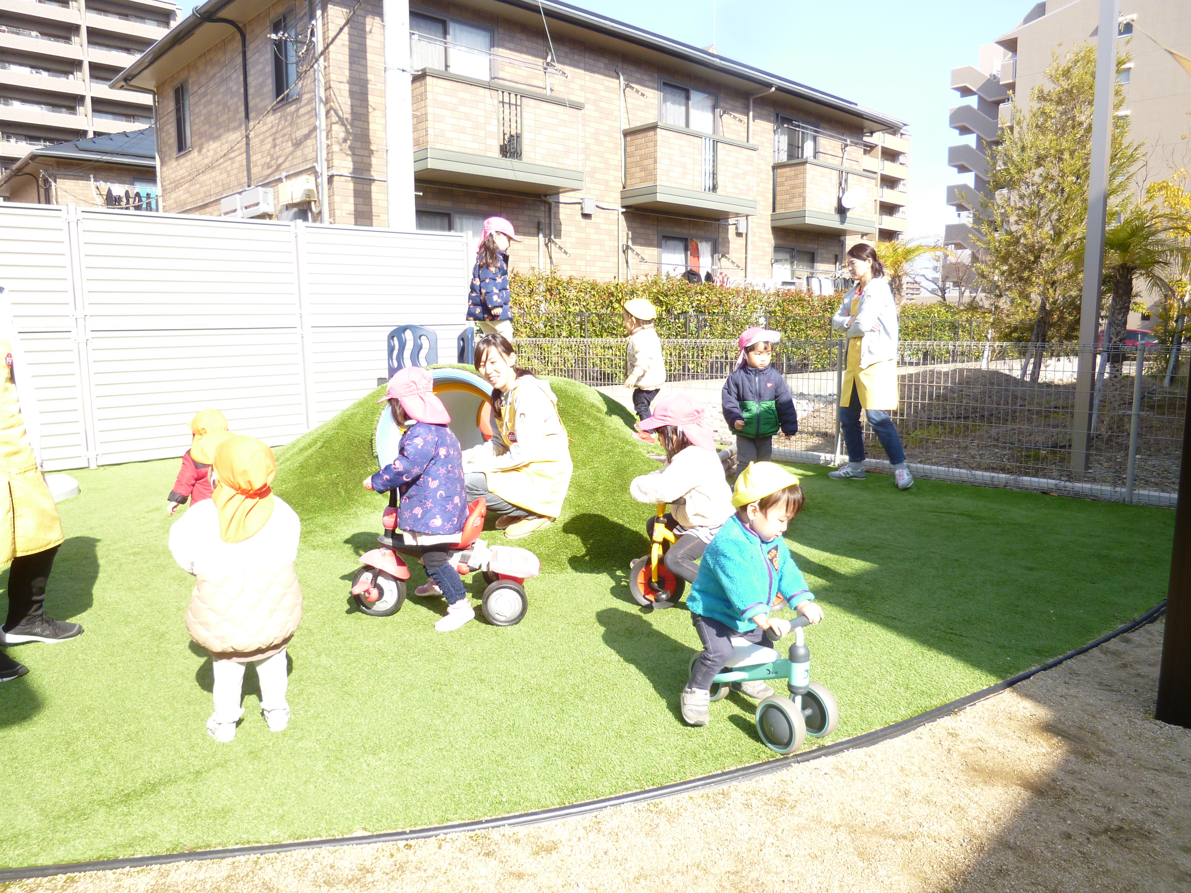 園庭はぽっかぽか(^^♪