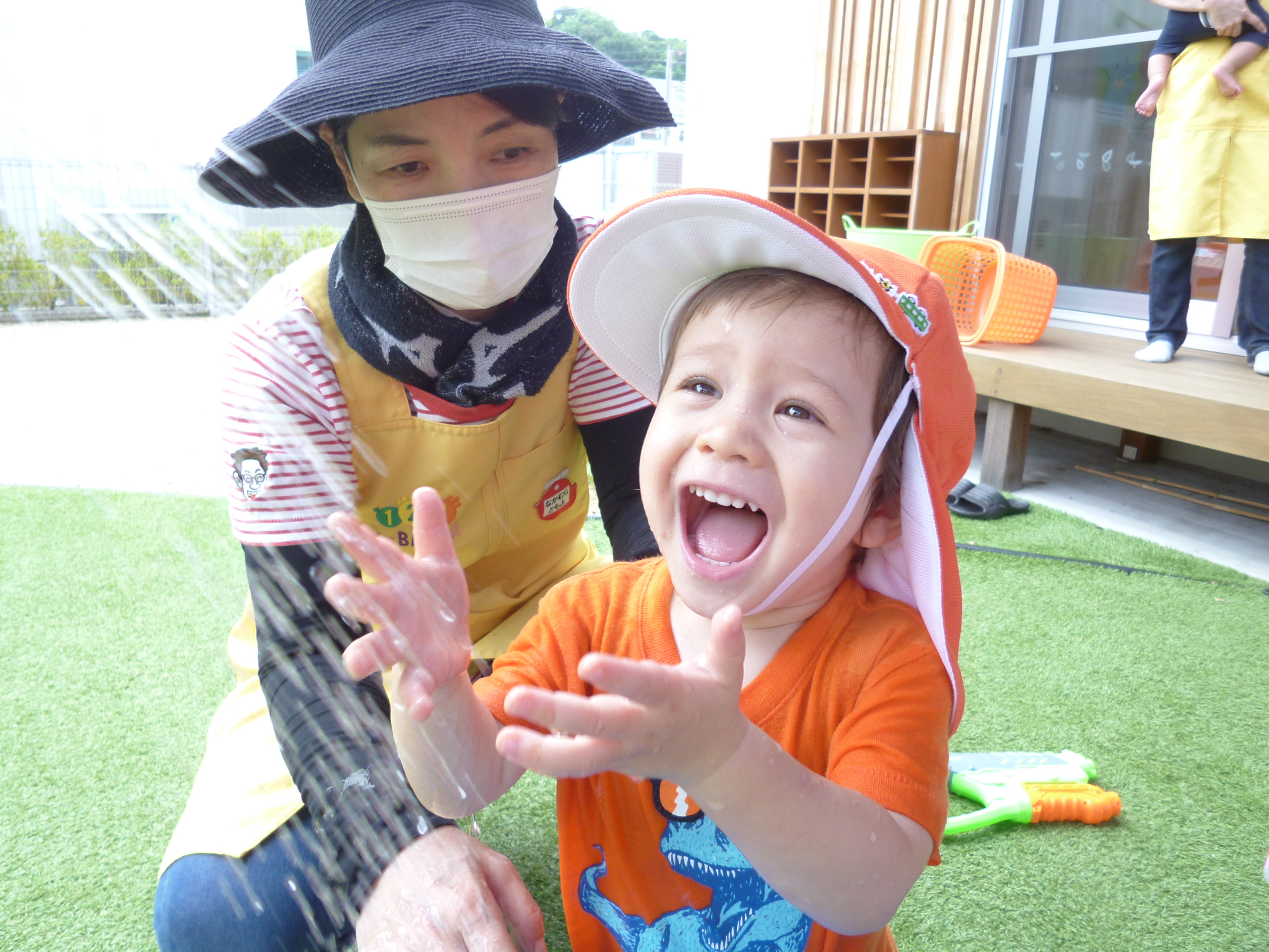 水遊びってやっぱりたのしいな(^^♪