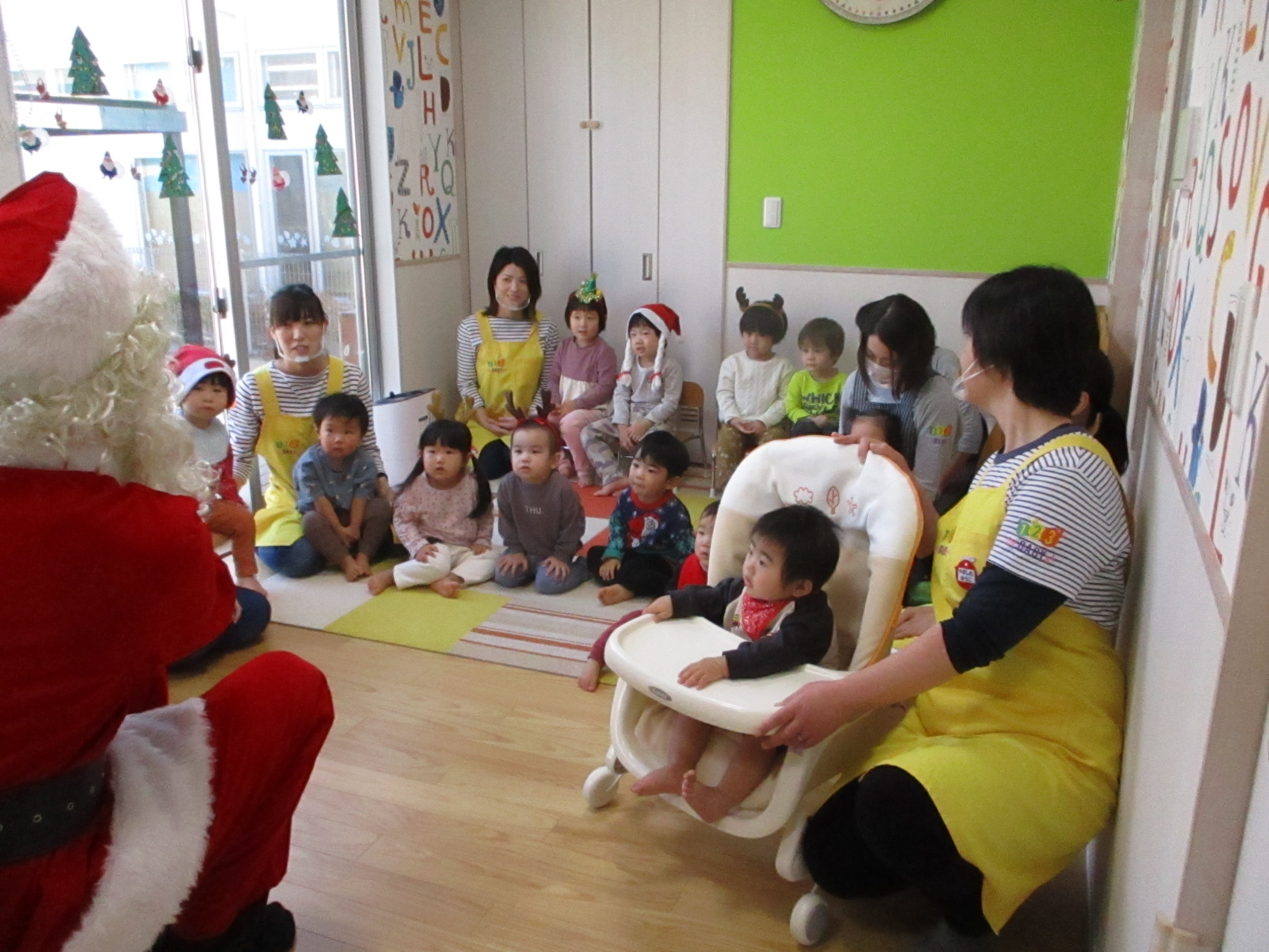 今日はクリスマス会(^^♪