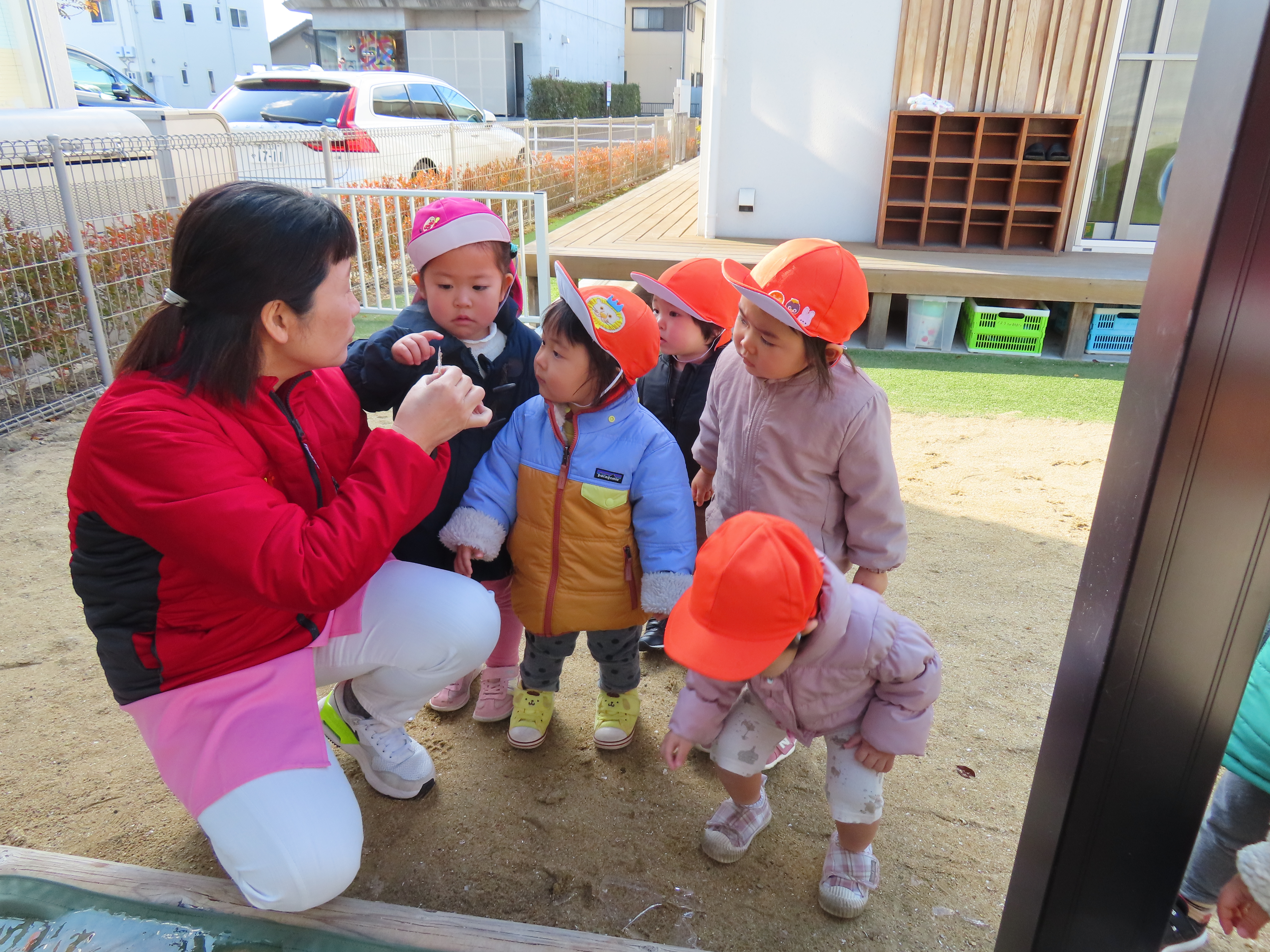 氷が張っていたよ(^^♪